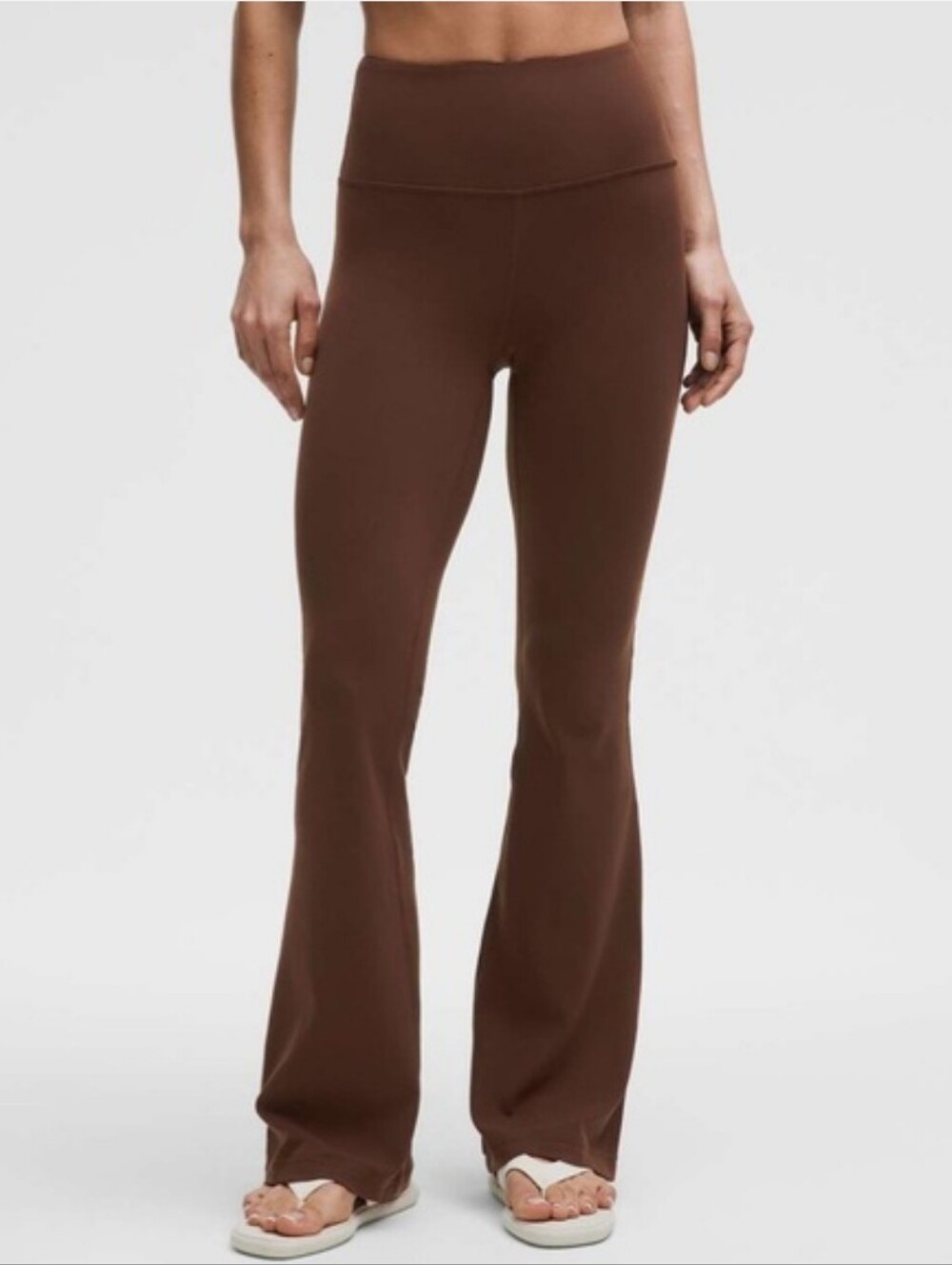 Lululemon Groove Super High Rise Flared Leggings Nulu Fabric In Lava Cake NWT